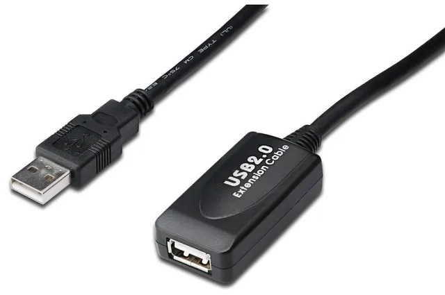 digitus-unique-usb-verl-ngerung-aktiv-25m-schwarz image 1
