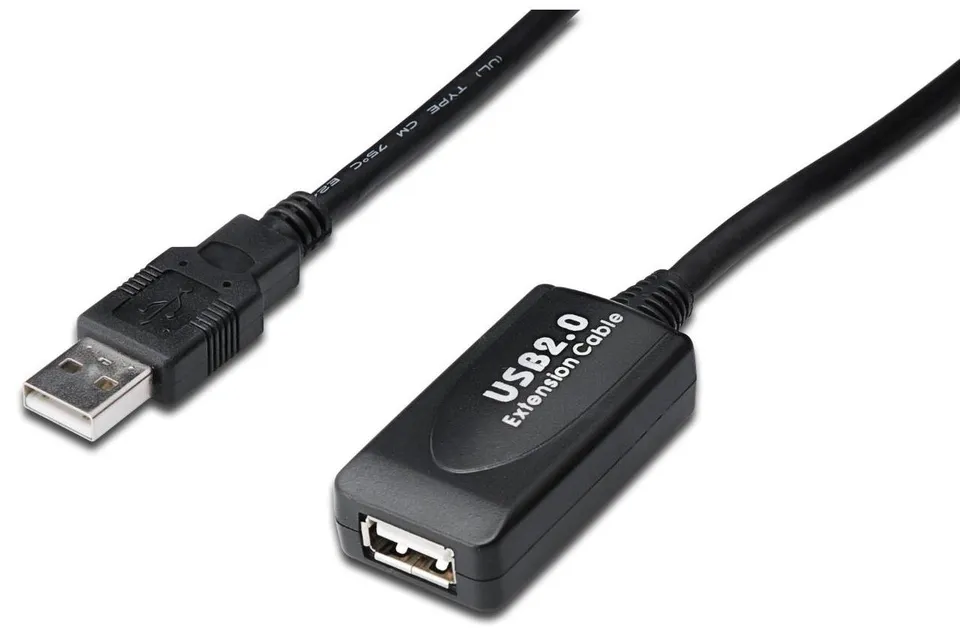 digitus-unique-usb-verl-ngerung-aktiv-25m-schwarz image 1