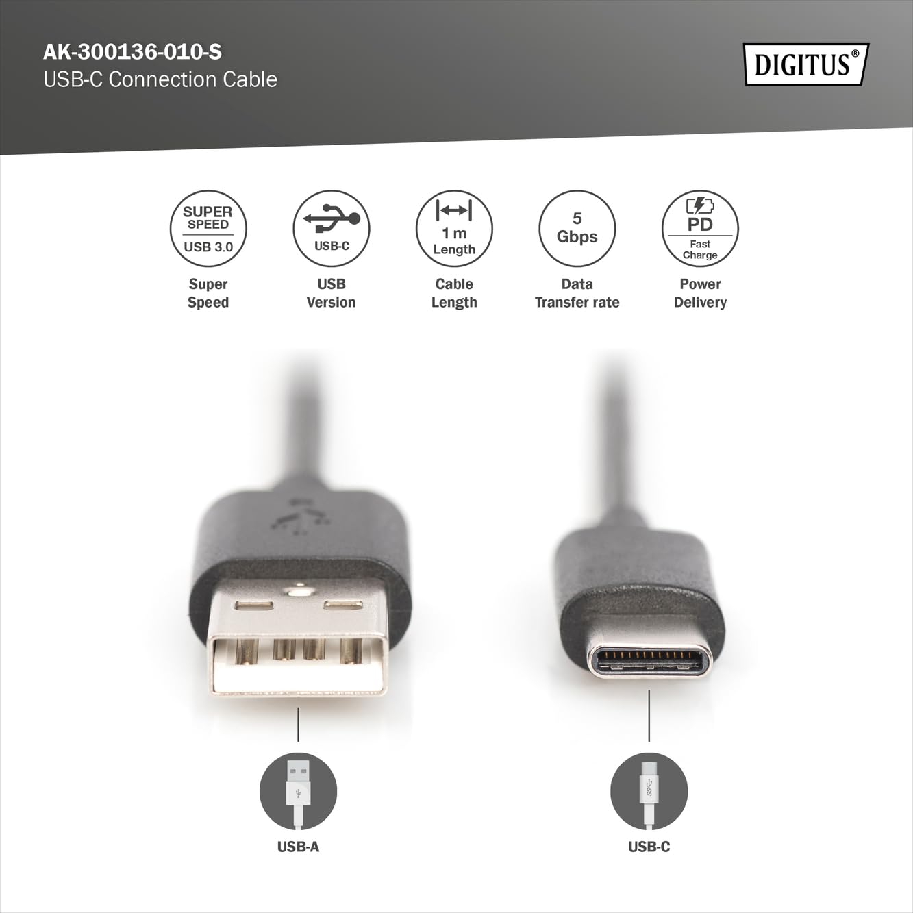 digitus-unique-usb-3-2-gen1-kabel-1-m-a-auf-c-5-gbit-s image 2