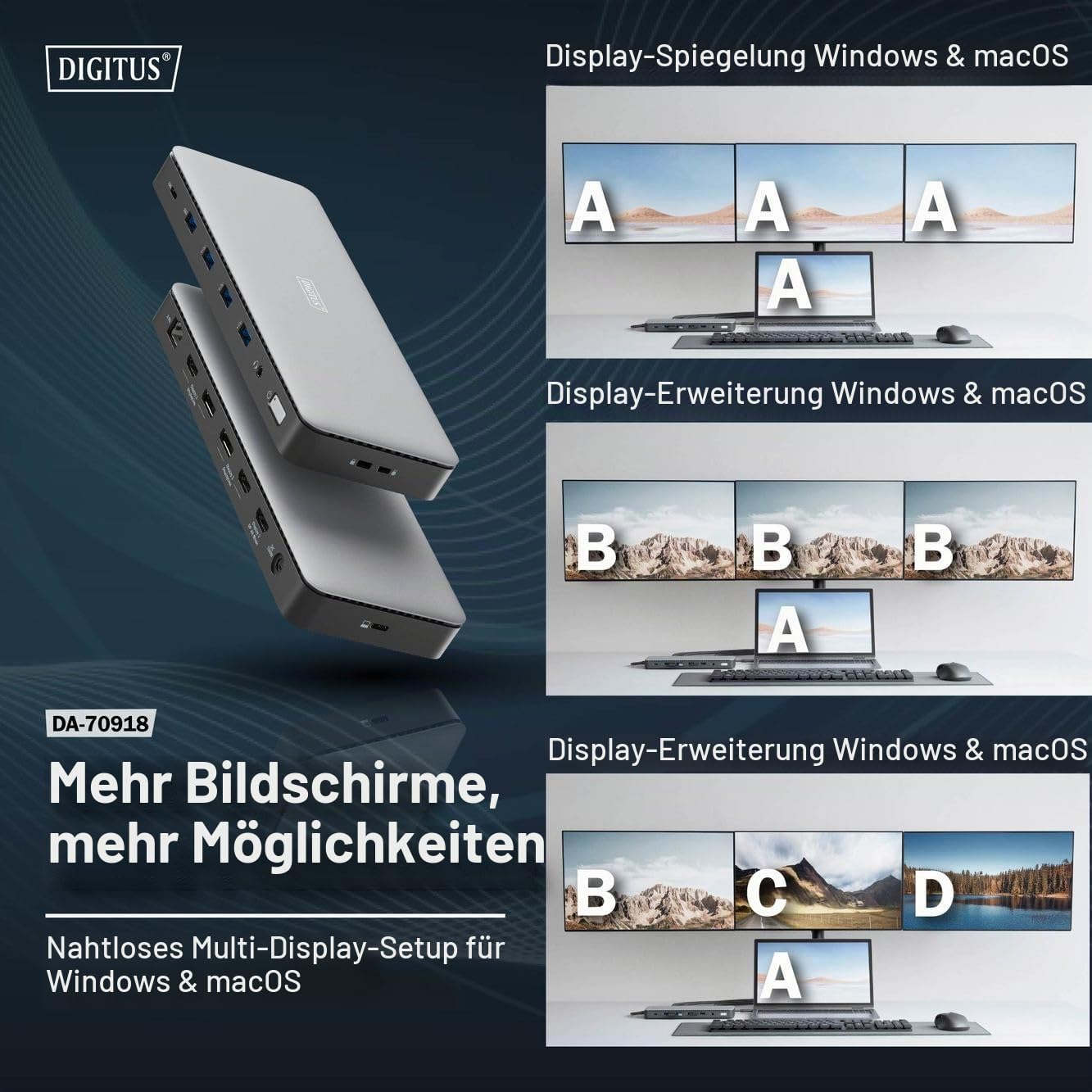 digitus-unique-usb-c-docking-station-13-port-4k-60hz-96w image 6
