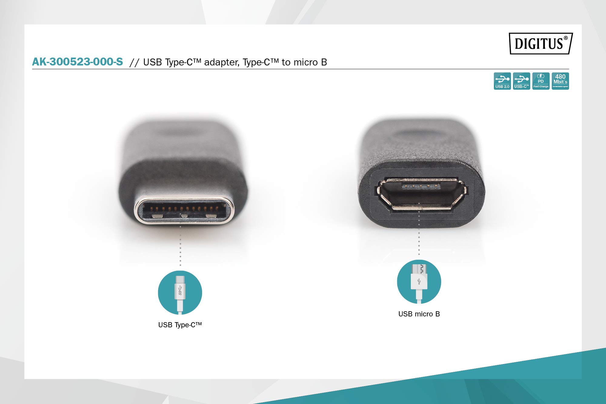 digitus-unique-usb-c-auf-micro-b-adapter-schwarz-usb-2-0 image 2