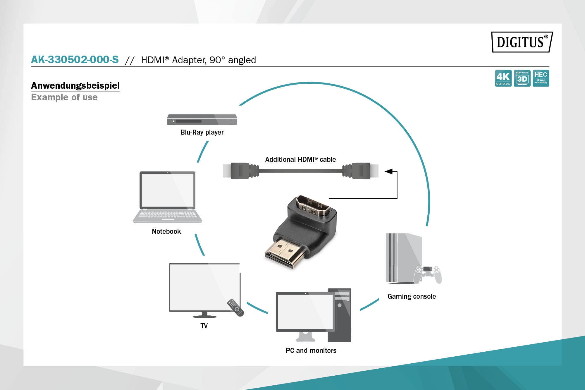 digitus-hdmi-winkeladapter-90-ultra-hd-4k-kupplung image 5