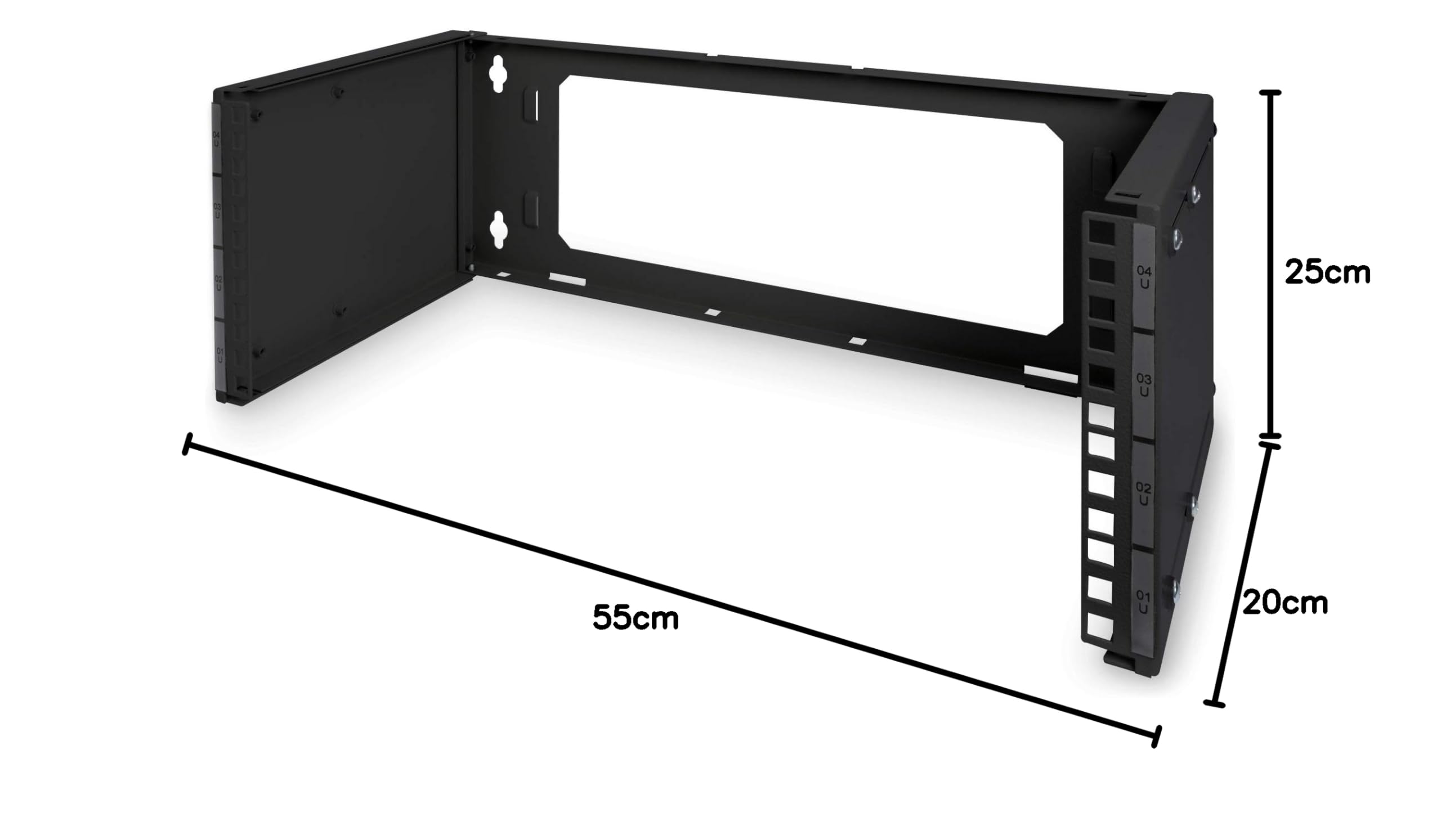 digitus-unique-4he-wandhalter-19-zoll-patch-schwarz-stapelbar image 5