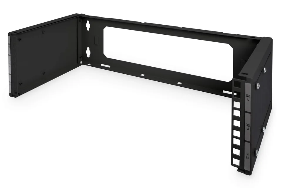 digitus-unique-3he-patch-halter-wandmontage-schwarz-stapelbar image 1