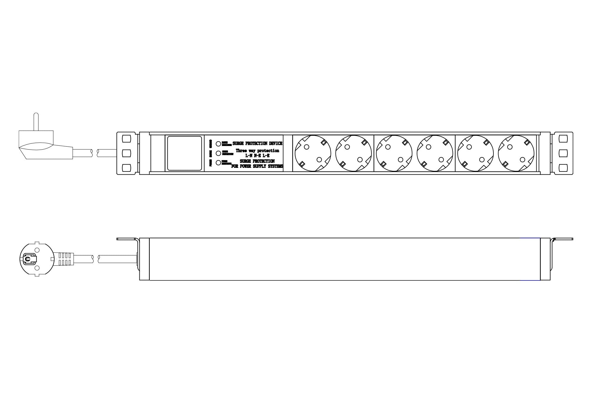 digitus-dn-95432-19-steckdosenleiste-6-abgriffe-mit-netzfilter-berspannungsschut image 6