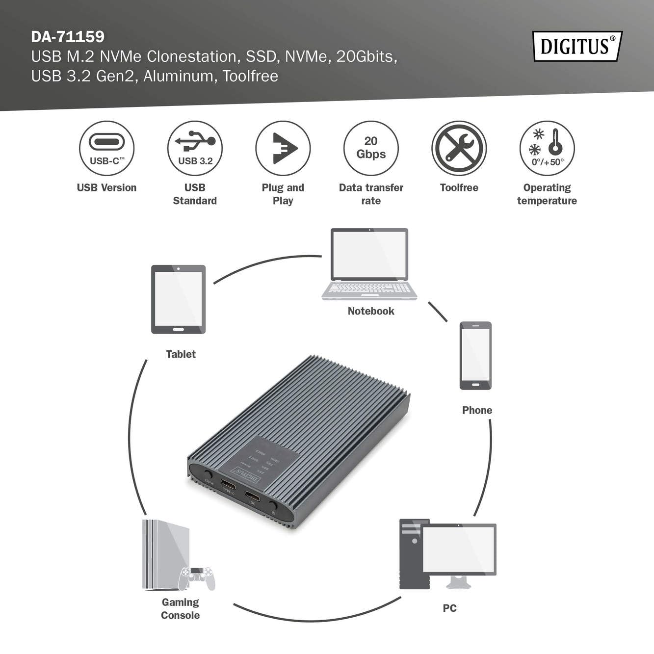digitus-unique-dn-71559-m-2-klonstation-usb-c-20-gbit-s-grau image 7