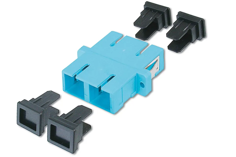 digitus-unique-lwl-kupplung-sc-duplex-om3-multimode-aqua image 1