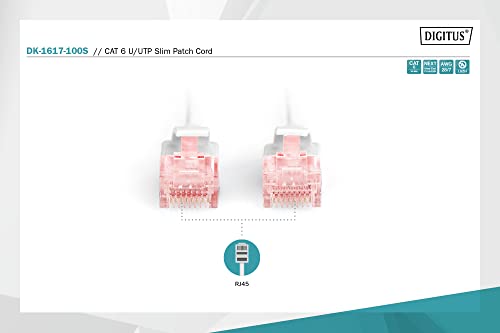 digitus-unique-lan-kabel-cat-6-10m-slim-utp-rj45-grau image 7
