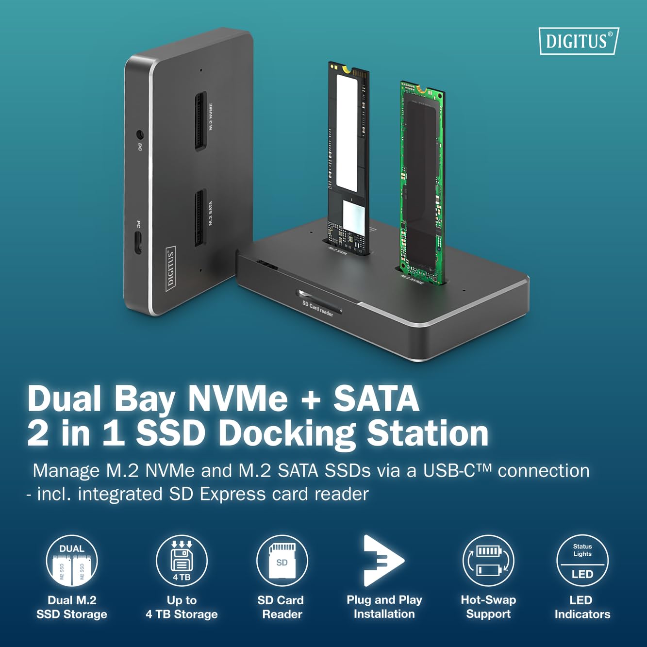 digitus-unique-m-2-ssd-dockingstation-nvme-sata-usb-c-schwarz image 3
