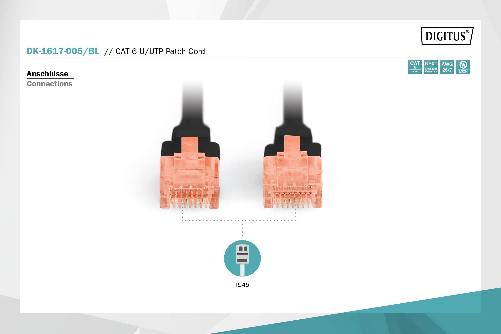 digitus-unique-lan-kabel-cat-6-0-5-m-schwarz-1-gbit-s image 2