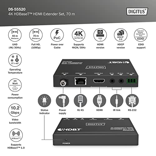 digitus-unique-hdmi-extender-4k-70m-hdbaset-sender-set image 7