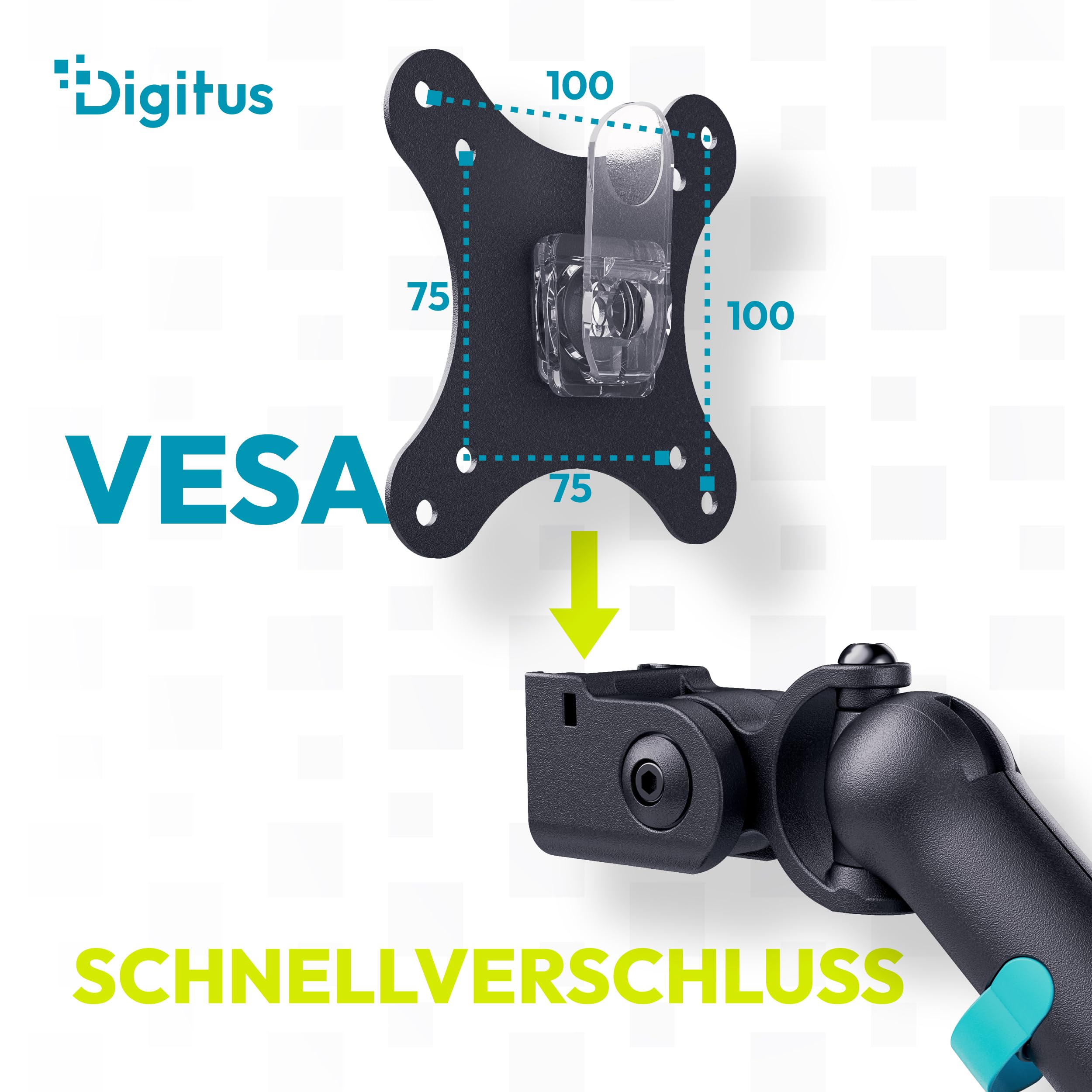 digitus-monitor-halterung-2-monitore-35-zoll-feder-schwarz image 3