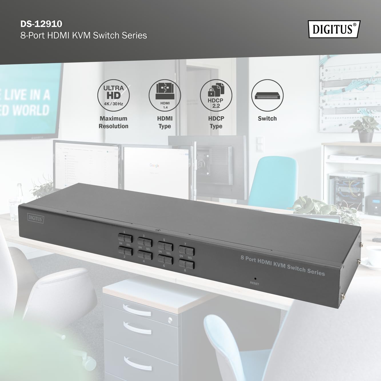 digitus-unique-ds-12910-8-port-kvm-switch-hdmi-4k30hz image 4