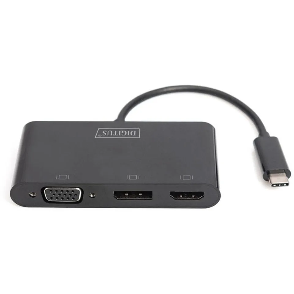 digitus-usb-c-grafikadapter-auf-hdmi-displayport-und-vga-triple-display-4k-60-hz image 1