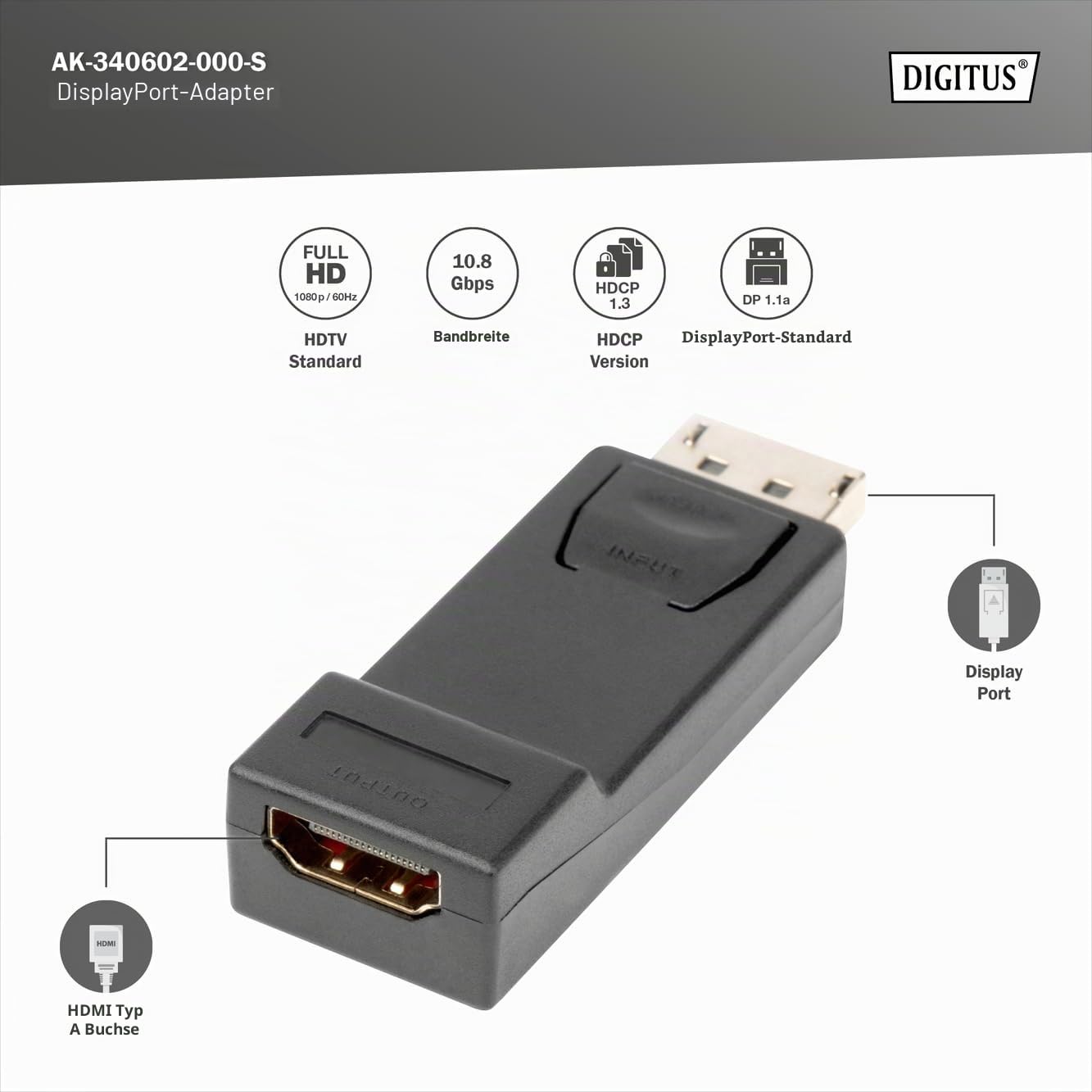 digitus-unique-displayport-grafik-adapter-stick-dp-zu-hdmi-full-hd-schwarz image 2