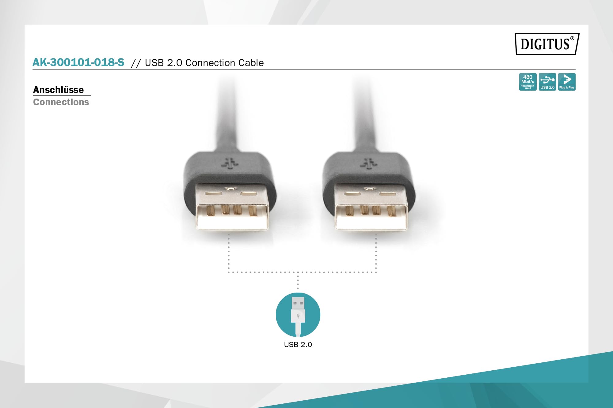 digitus-usb-2-0-kabel-1-8-m-typ-a-schwarz-480-mbit-s image 2