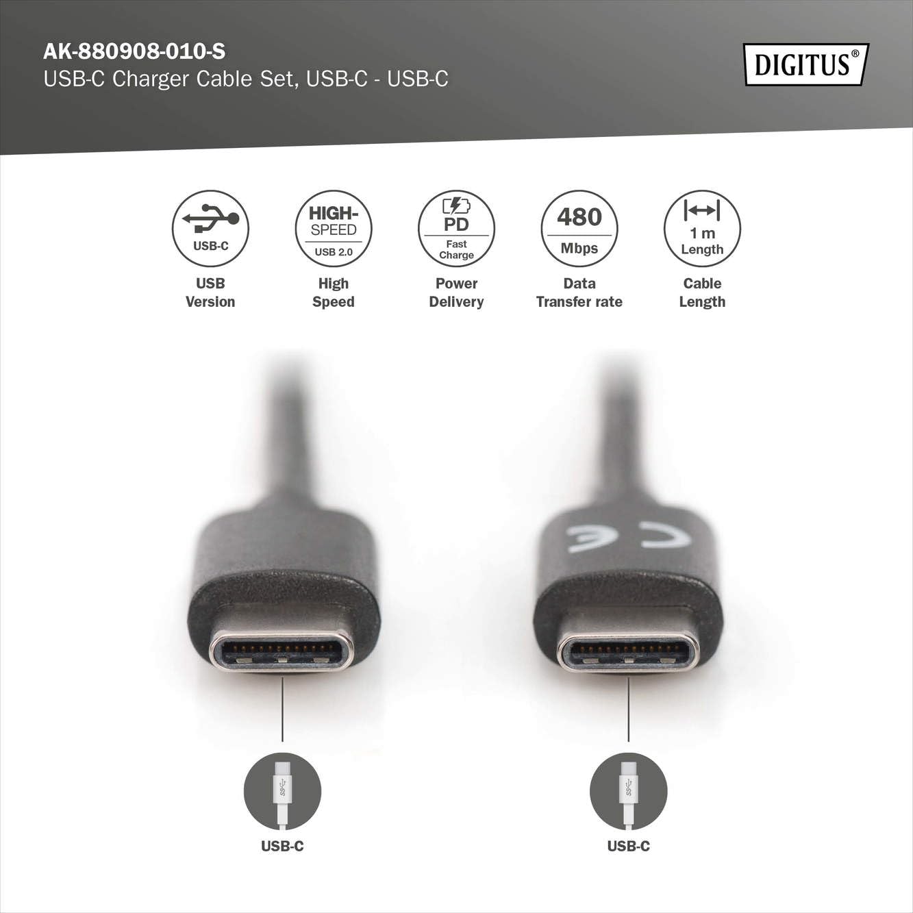 digitus-unique-usb-c-kabel-1-0m-3-st-ck-schwarz-480-mbit-s image 3