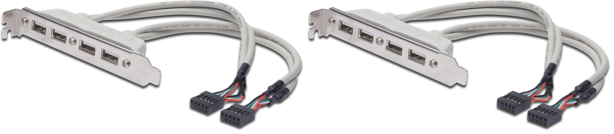 digitus-unique-usb-2-0-slotblech-4-port-beige-0-25-m image 2