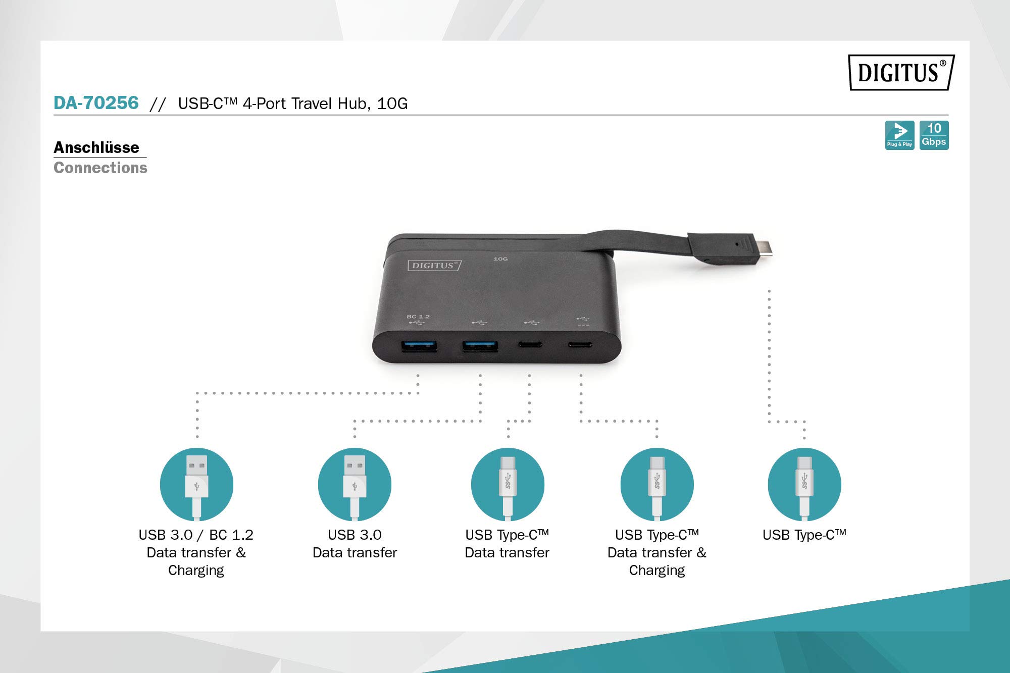 digitus-unique-usb-c-hub-4-port-10g-pd-100w image 6
