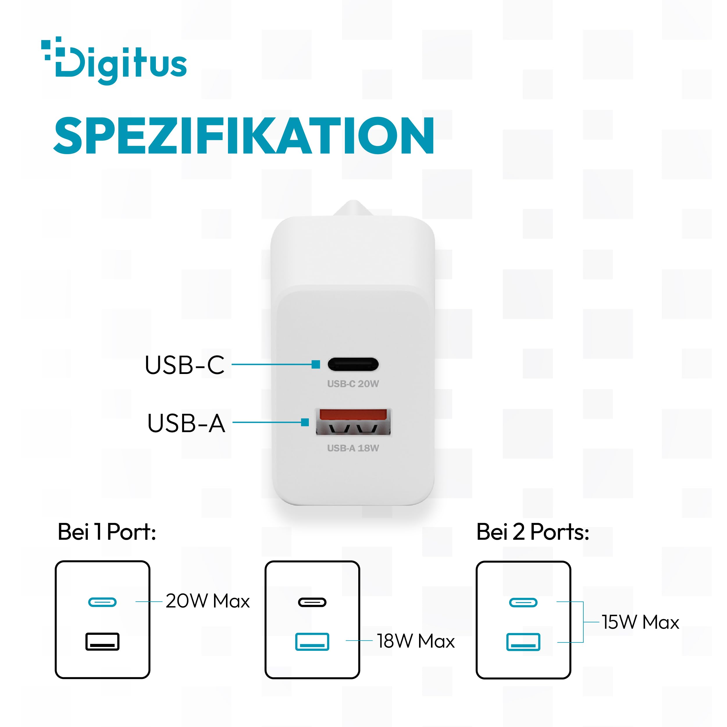 digitus-usb-c-ladeger-t-gan-ii-30w-1x-usb-c-1x-typ-a-2-ports image 3