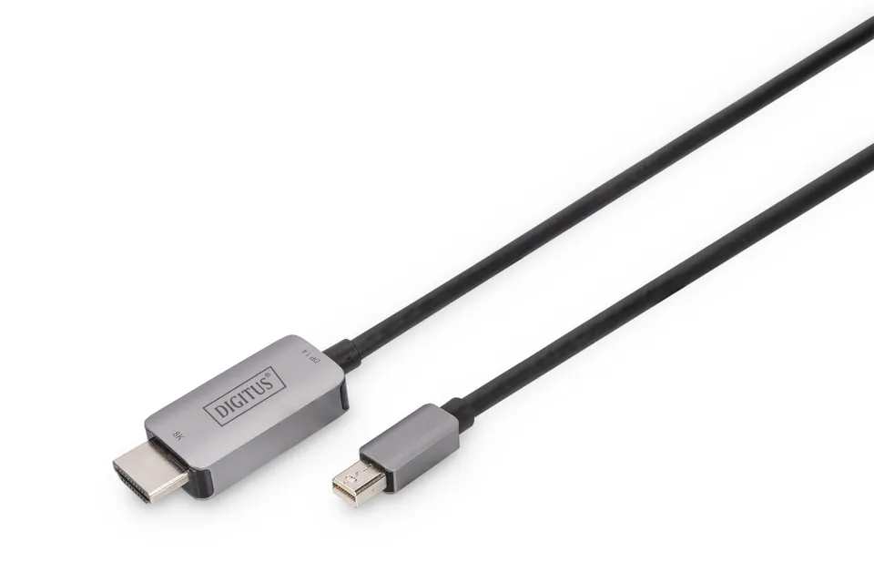 digitus-mini-displayport-zu-hdmi-adapterkabel-8k-60hz-1m-vergoldet-schwarz image 1