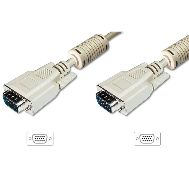 digitus-vga-monitorkabel-15-pol-stecker-stecker-10-m-xga-grau image 1
