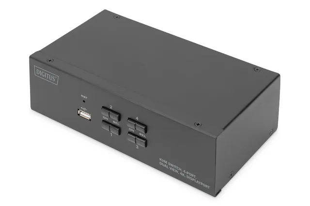 digitus-unique-4-port-dual-displayport-kvm-switch-4k-schwarz image 1