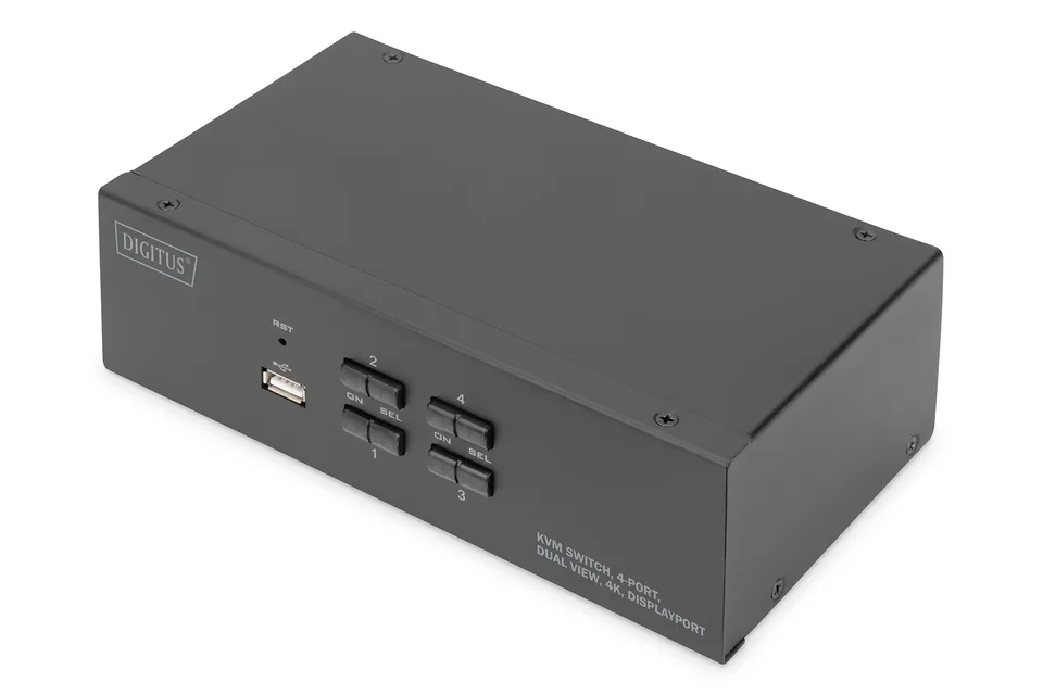 digitus-unique-4-port-dual-displayport-kvm-switch-4k-schwarz image 1