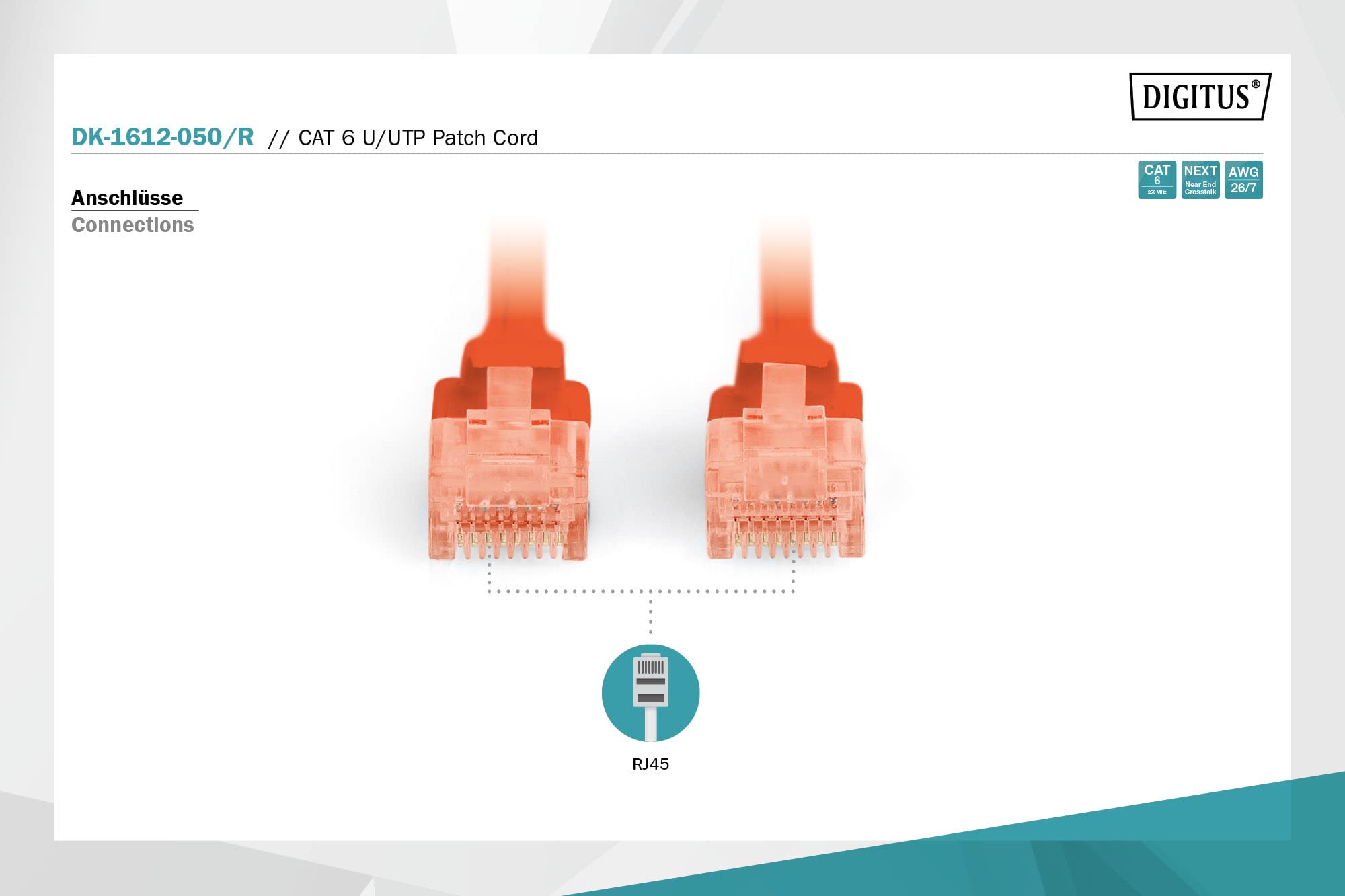 digitus-unique-lan-kabel-cat-6-5-m-rot-u-utp-rj45 image 2