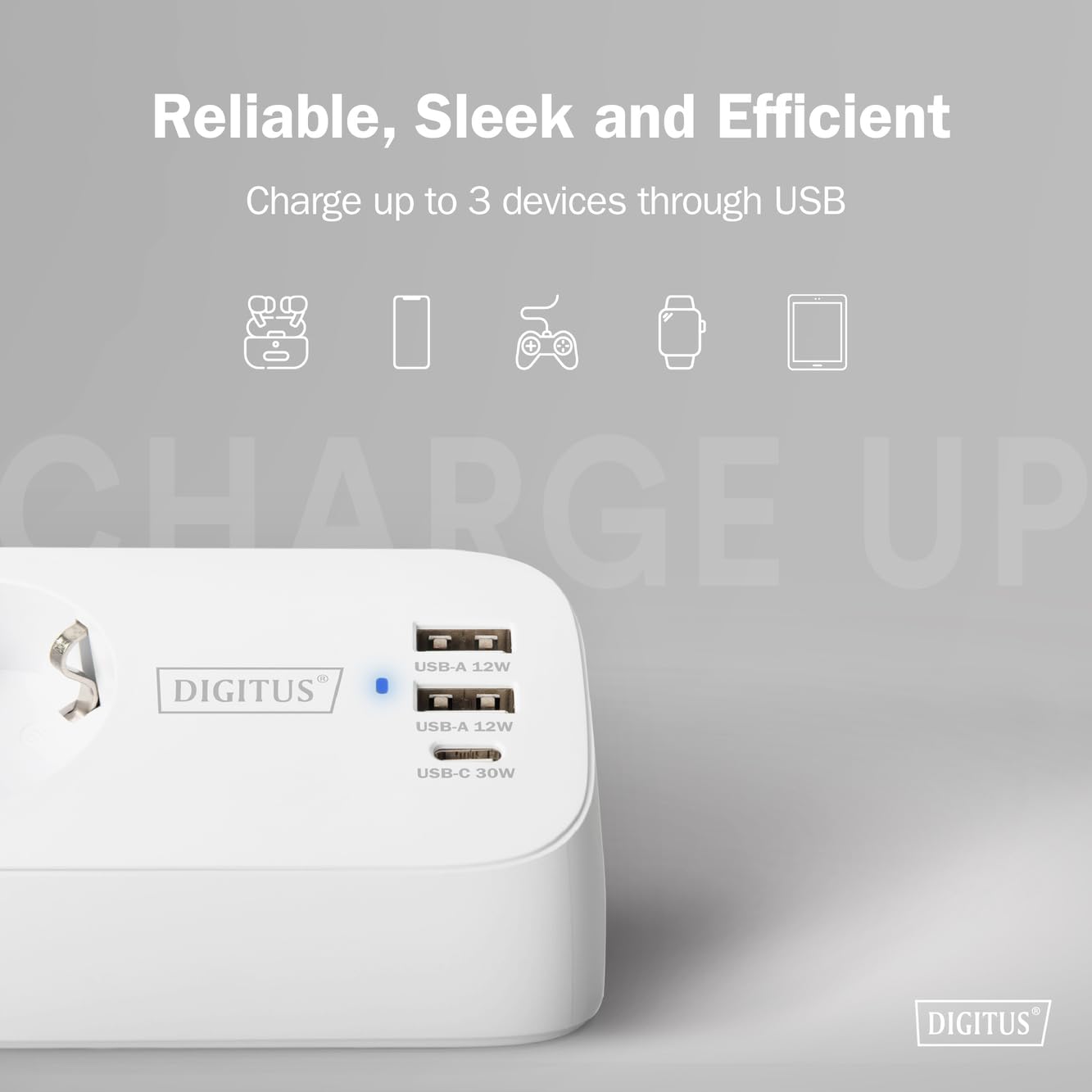 digitus-steckdosenleiste-mit-usb-3x-schutzkontakt-usb-c-30w-in-schwarz image 3