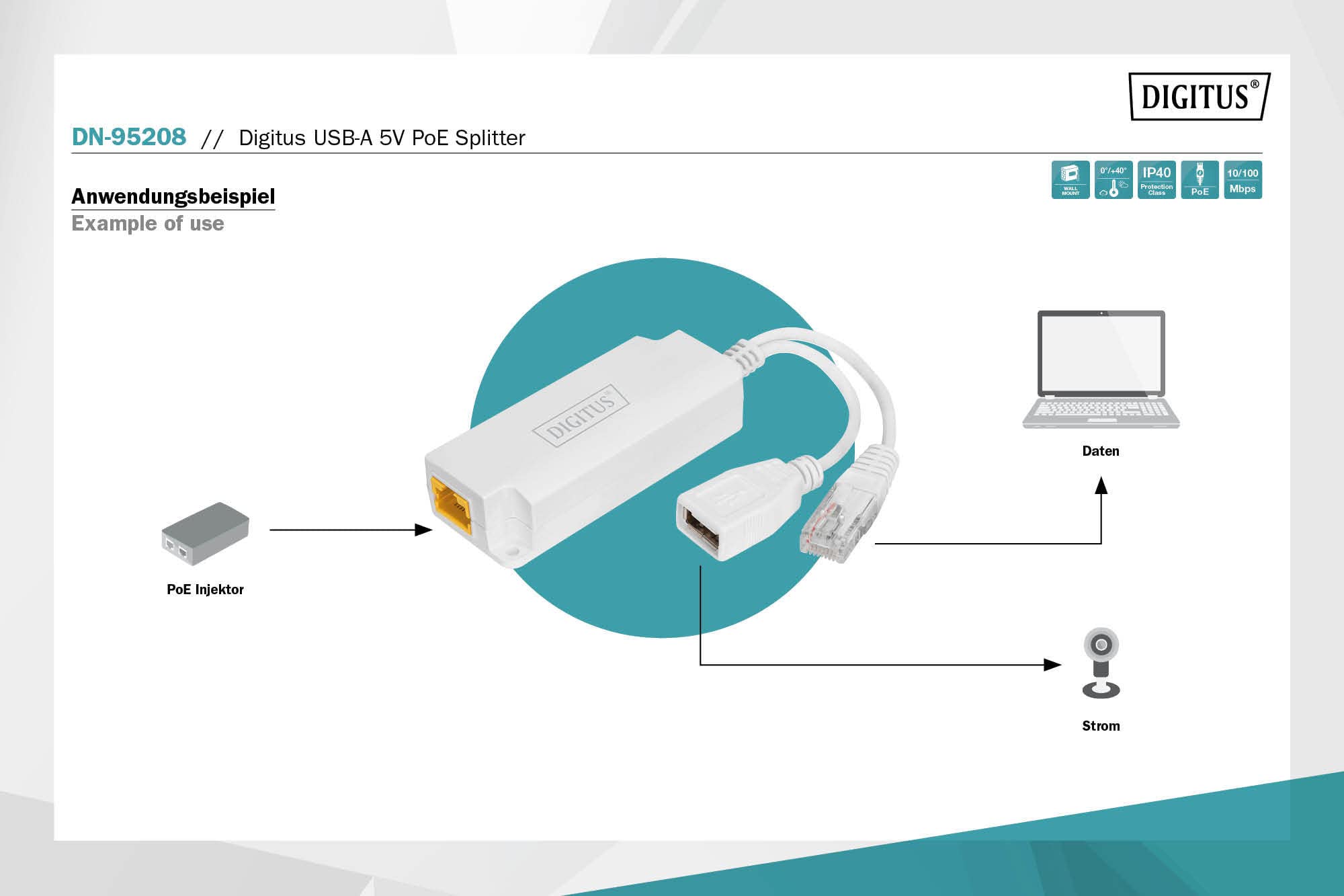 digitus-unique-poe-splitter-rj45-auf-usb-a-5v-2-5a image 3