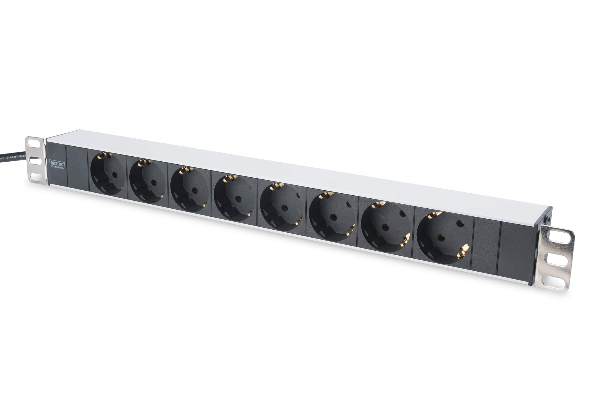 digitus-unique-steckdosenleiste-19-zoll-8-fach-1he-aluminium image 1