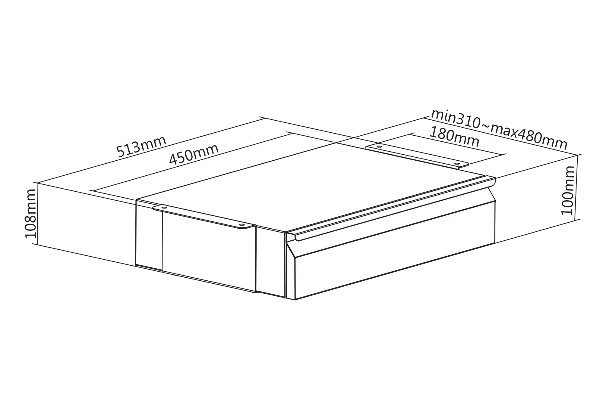 digitus-unique-unterbau-schublade-ausziehbar-stahl-5-kg image 8