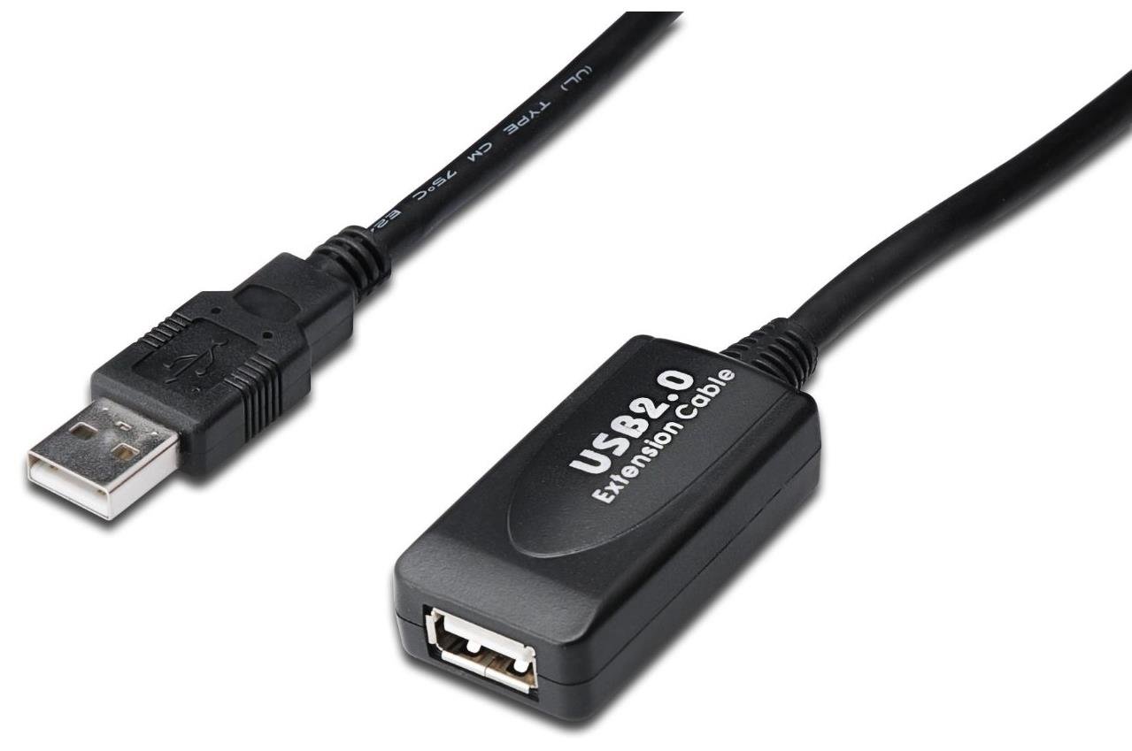 digitus-unique-usb-verl-ngerung-aktiv-25m-schwarz image 1