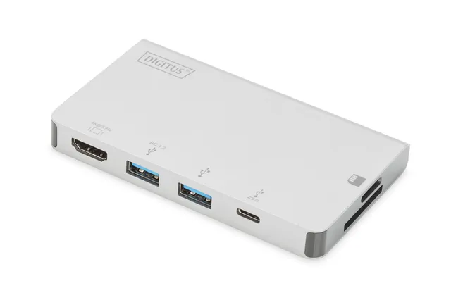 digitus-unique-travel-dockingstation-6port-usb-c-4k-silber image 1
