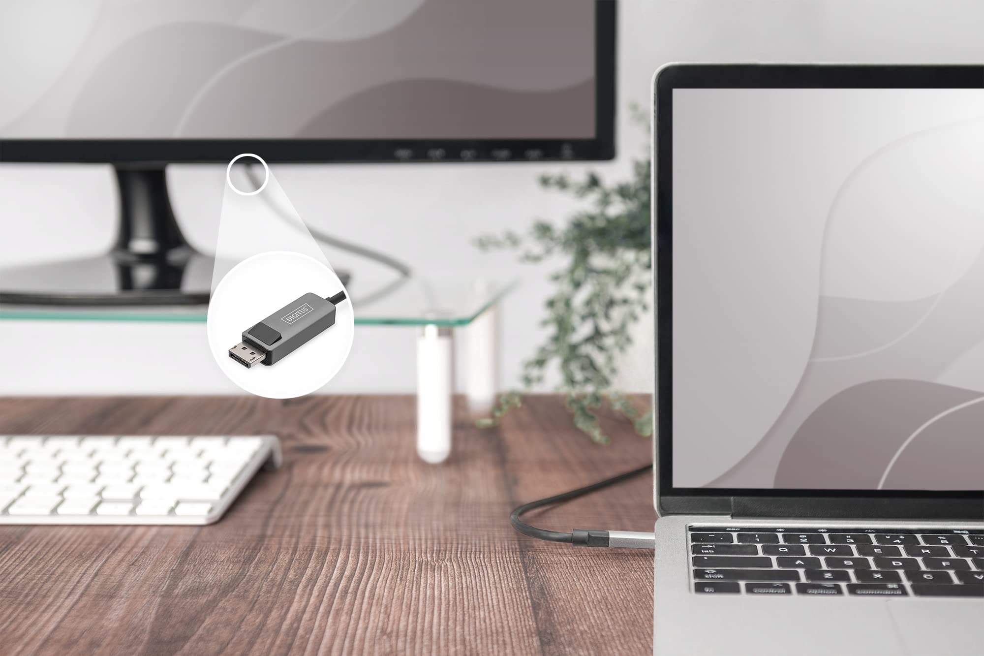 digitus-usb-c-zu-displayport-adapterkabel-1-m-8k-schwarz image 5