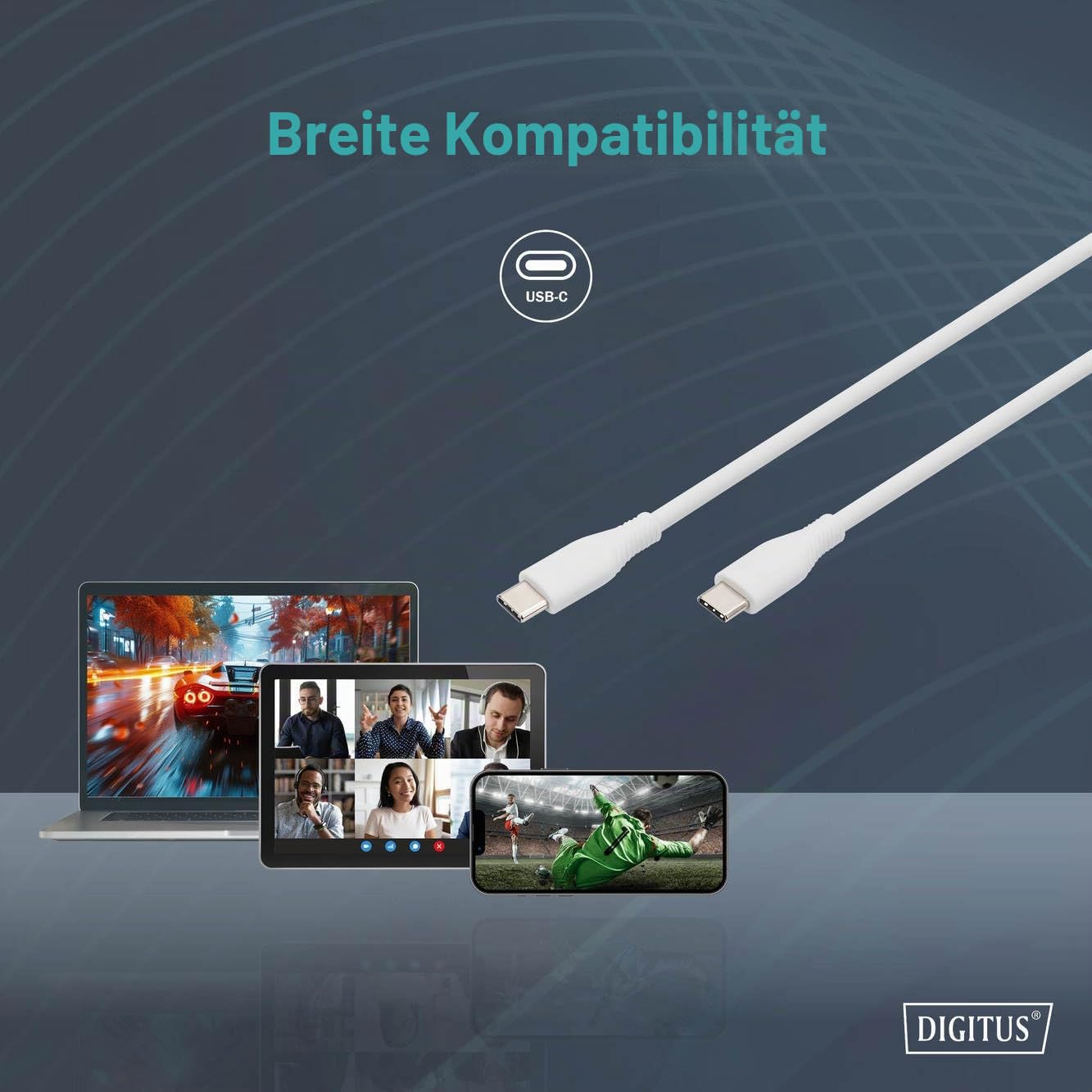 digitus-usb-c-kabel-1-m-silikon-schwarz-480-mbit-s image 2