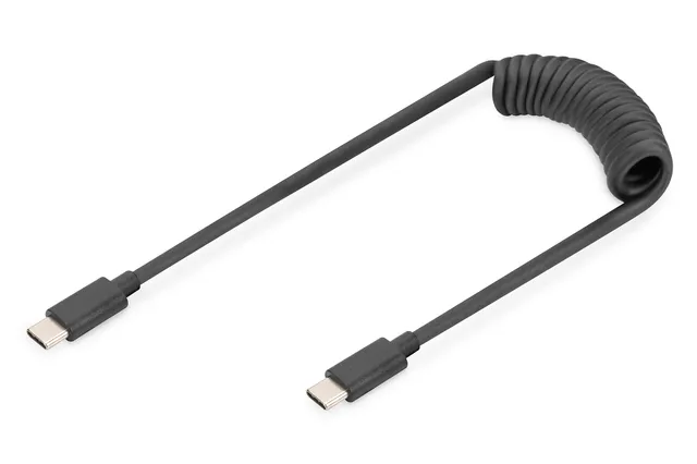 digitus-unique-usb-c-spiralkabel-c-zu-c-60w-1m image 1