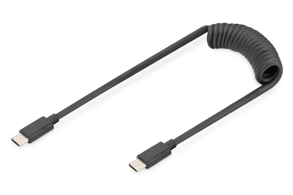 digitus-unique-usb-c-spiralkabel-c-zu-c-60w-1m image 1