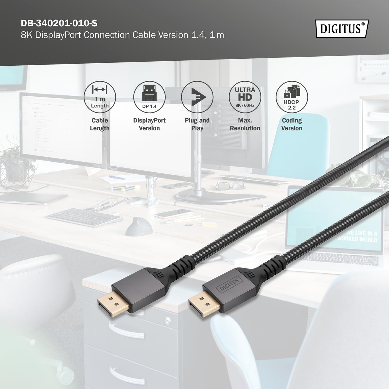 digitus-displayport-kabel-dp-1-4-1-m-8k-60hz-4k-120hz image 4