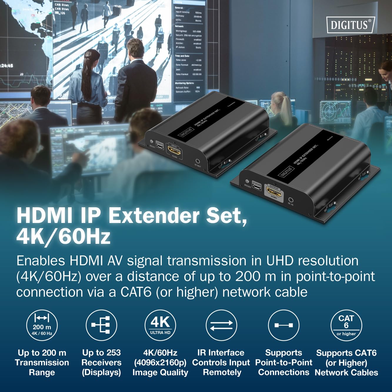 digitus-unique-hdmi-ip-extender-set-4k-60hz-200-m-sender-empf-nger image 2