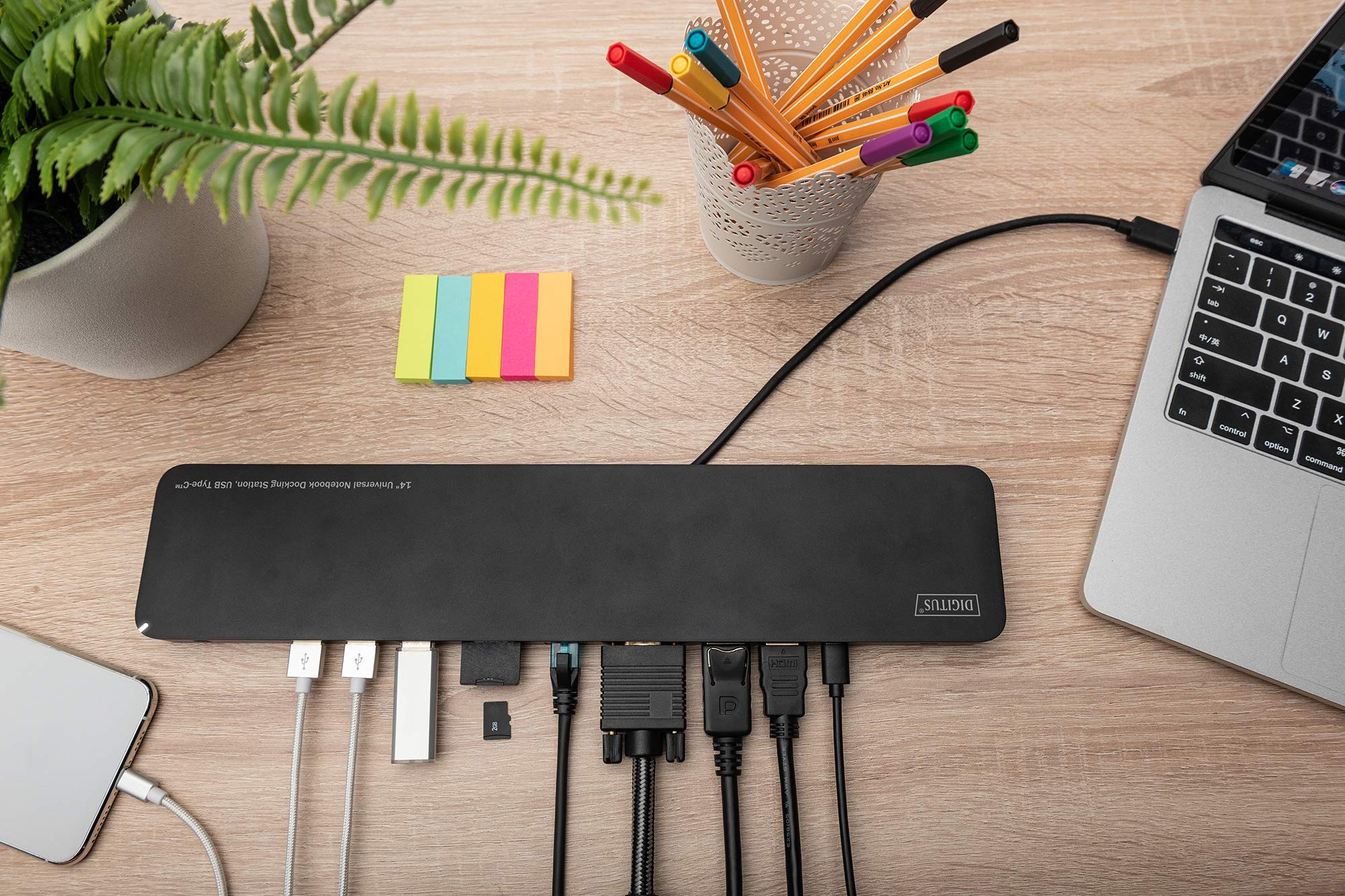 digitus-unique-usb-c-dockingstation-14-ports-schwarz-4k image 8