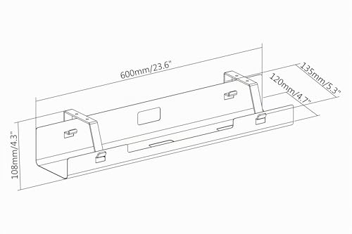 digitus-unique-kabelwanne-untertisch-60-cm-schwarz-stahl image 6