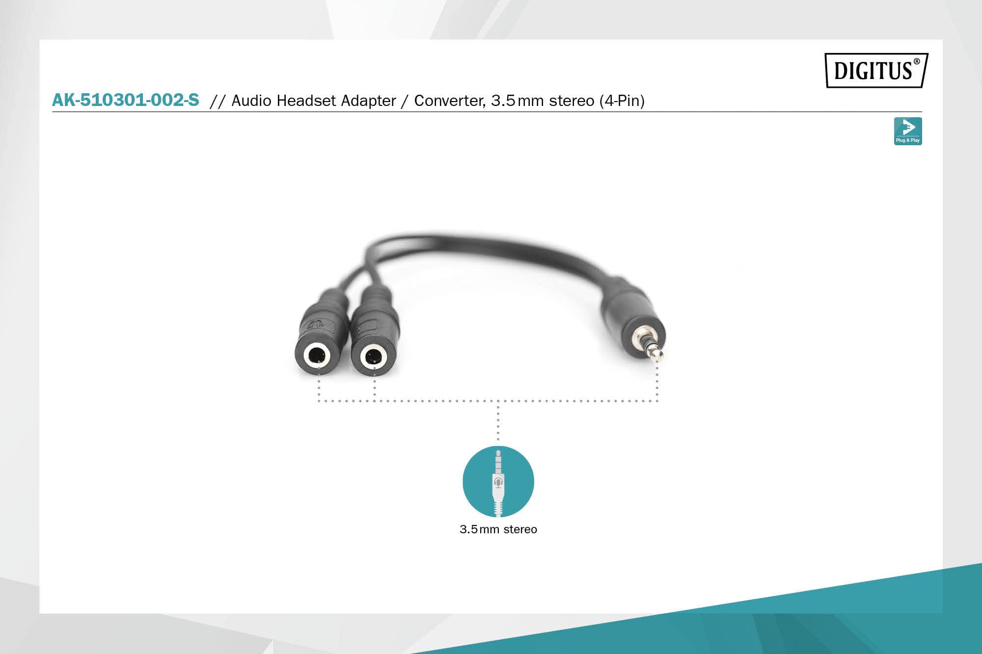 digitus-unique-headset-adapter-3-5mm-0-2m-schwarz image 3