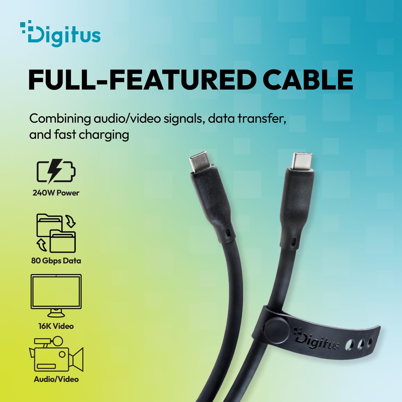 digitus-usb-c-kabel-usb4-1-5-m-typ-c-zu-typ-c-80-gbit-s-240w image 7