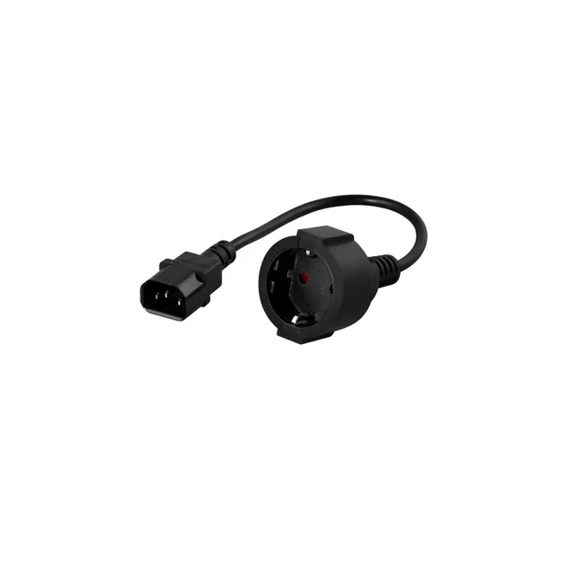 powerwalker-iec-adapterkabel-c14-type-f-20cm-10a image 1