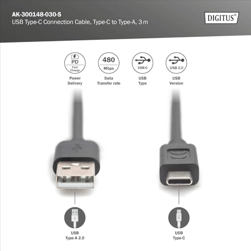 digitus-unique-usb-2-0-kabel-3m-usb-a-auf-typ-c-480-mbit-s image 8