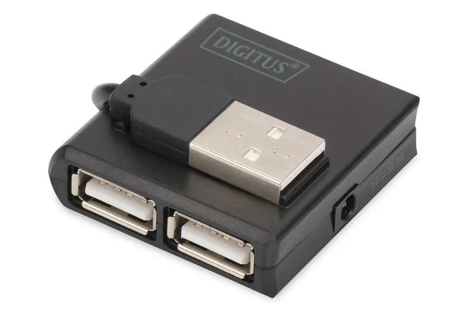 digitus-unique-usb-hub-4-port-usb-2-0-480-mbit-s-schwarz image 1