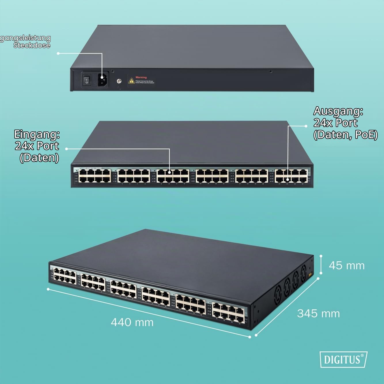 digitus-unique-poe-injektor-24-port-gigabit-370w-rack image 6