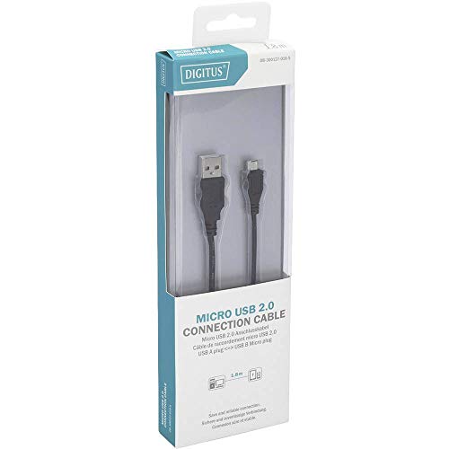 digitus-usb-2-0-anschlusskabel-micro-b-1-8-m-schwarz-480-mbit-s image 5